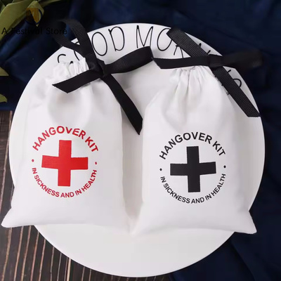 100 Hangover Kit Bag Cotton Jewelry Pouch Bachelorette