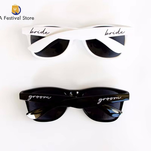 2pcs Bride Sunglasses bride to be groom to be Honeymoon