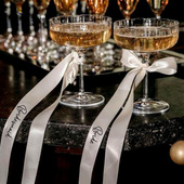 Place Groom Ribbon Bride Wedding Satin Bows Setting