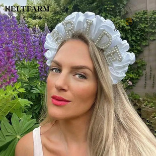 Bride To Be Pearl Crown Headband Bach Party Bridal Shower We