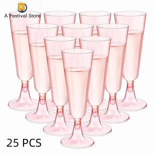 Plastic Champagne Cocktail Disposable Glasse Glasses