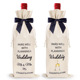 banquet bottle flax bag Wedding drawstring wine with cover