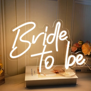 Bride to be Letters LED Wall Sign for Bridal Shower Bachelor