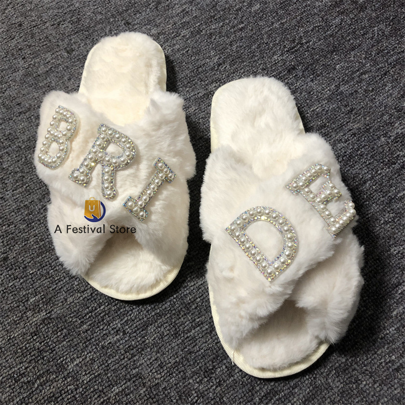 Bride to Be Slippers fall Bridal Shower future Mrs Wedding