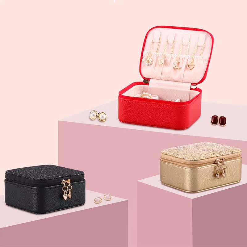 jewelry box ring display lady case organizer for necklaces p