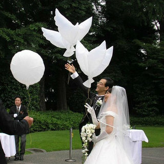 White Dove Balloons Wedding Party Decorations Flying Peace D