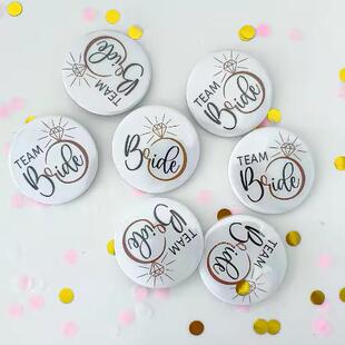 5Pcs Team Bride Team Groom Badge Bride To Be Bridal Shower