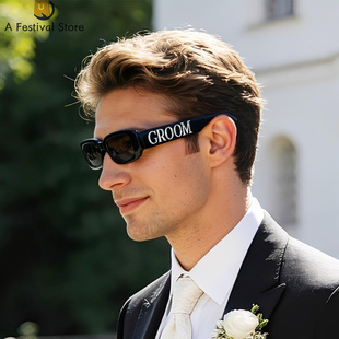 WIFEY GROOM Sunglasses for Engagement Party Decor Couple