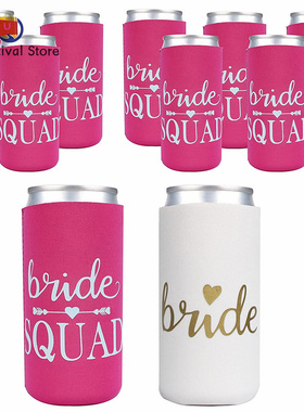 Bachelorette Party Decorations Slim Can Cooler Bridesmaid