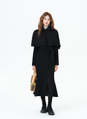 臻绒夜语/Co&Sheng小个子女款羊毛大衣外套设计款显瘦气质时尚