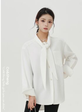 绒兔/coshen小个子兔耳150定制春季新款雪尼尔衬衫