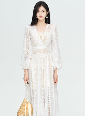 雪域织月/cosheng重生小个子连衣裙白色衣服女百搭欧若风