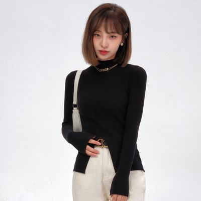 cosheng重生150小个子春季新款黑白打底女上衣百搭时尚长袖