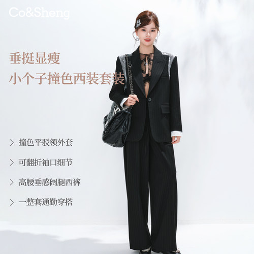 重生条纹西装外套女休闲小西服
