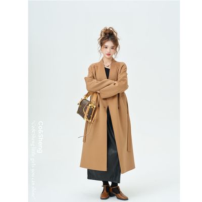 暖冬叙事/CO&SHENG重生小个子女秋冬双面呢羊毛大衣气质时尚长款