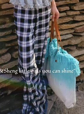 舒逸小调/CO&SHENG重生小个子春夏休闲裤洋气衣服女欧若风高腰