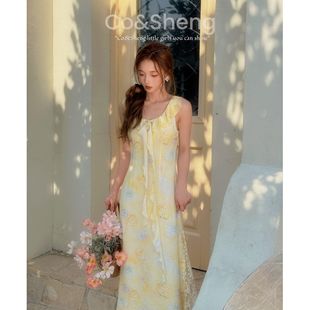 小琴花子/重生小个子定制春新款连衣裙精致轻奢高级感洋气衣服女