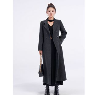 奥菲利亚/小个子定制高端双面呢羊毛大衣微收腰氛围感