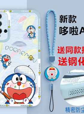 适用华为nova5pro手机壳nowa5i新款novo5z液态软硅胶note5ipor全包手机套nava哆啦A梦女n5防摔可爱男卡通外壳