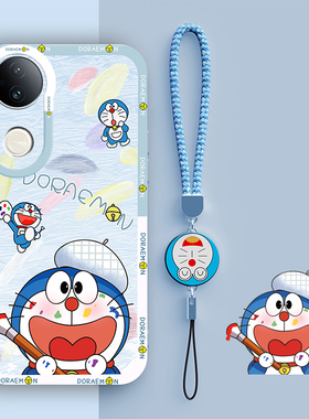 适用vivoS20手机壳vivo新款S20pro全包V2429A防摔vos液态硅胶vovis哆啦A梦保护viv0套vivis女款vs是男外壳潮