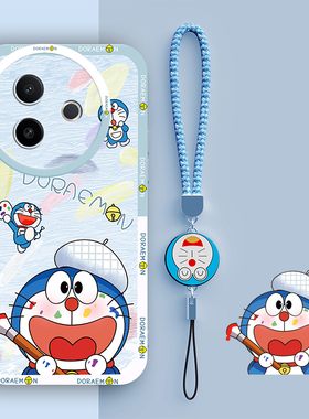 适用vivoY300i手机壳哆啦A梦Y300i新款vivo软硅胶V2444A保护套viv0丫300i5G全包vovo防摔viviy男vovi女款外壳