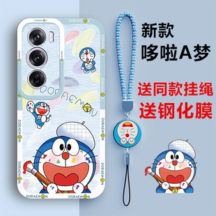适用oppoReno12手机壳Reno12Pro新款oppo5G硅胶Rone保护套12por+全包防摔opopreno男reno女opp0ppo哆啦A梦潮p