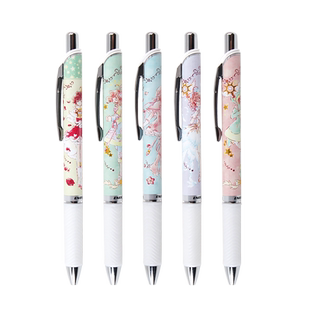 日本Pentel派通中性笔BLN75魔卡少女樱限定按动式速干0.5mm百变小樱联名笔学生备考笔记水笔可换笔芯文具