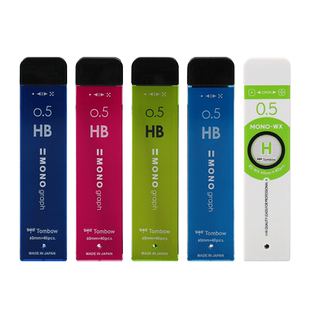 【0.3mm铅芯】日本tombow蜻蜓自动铅笔MONO活动铅芯0.5mm不易断学生铅笔替芯R5-MG铅芯进口活动铅芯B/HB