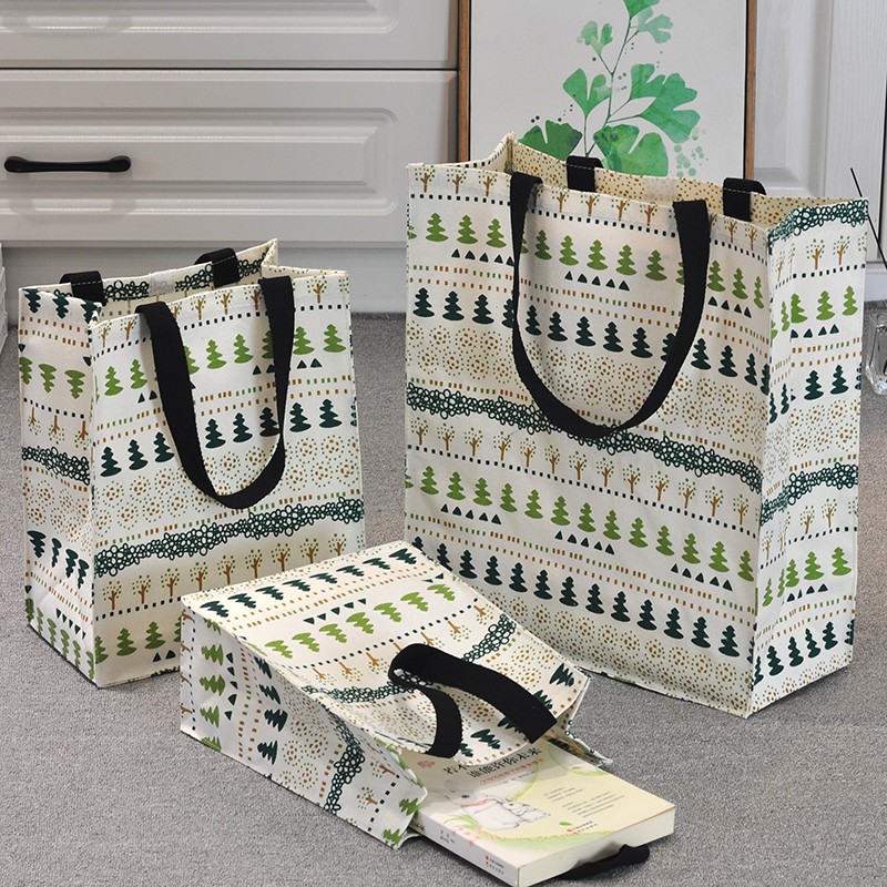 文艺上班日系韩版布袋便当包帆布环保手提袋手拎袋防水补习书袋