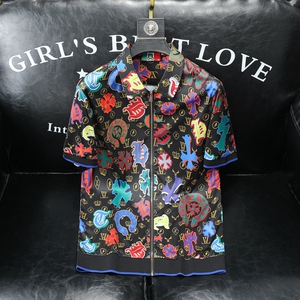 男士开衫短袖T恤 55006 M-3XL P105图片