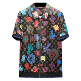 男士开衫短袖T恤55006M-3XLP105，男装T恤，钱塘6021