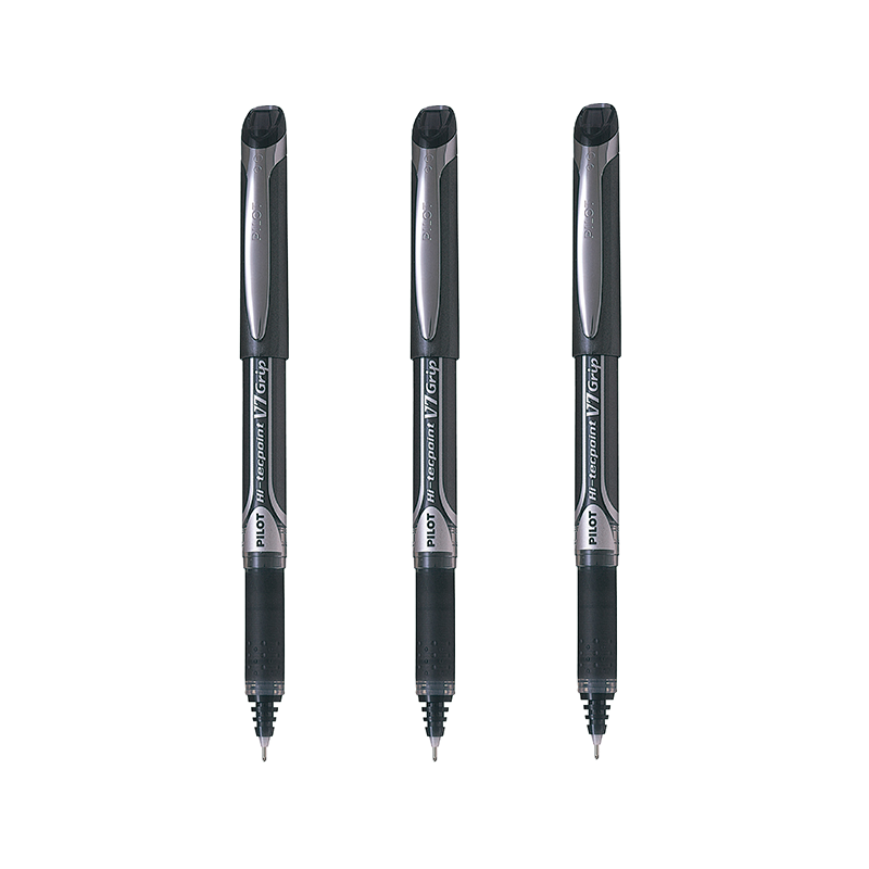 日本PILOT百乐BXGPN-V5 V7 V10中性笔0.7办公专用1.0mm黑色水笔V5Grip直液笔速干走珠啫喱签字