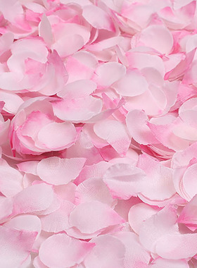 仿真假小碎花玫瑰花瓣制造花瓣雨桃红樱花场景T台KTV活动布置装饰