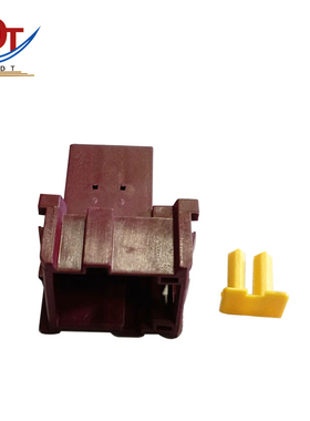 汽车4-967626-1连接器塑料接插件9pin孔电子护套国产紫色插头胶壳