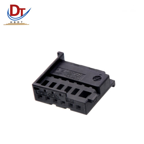新能源汽车1-969489-1加1355081-1护套6孔黑色国产胶壳塑料插接件