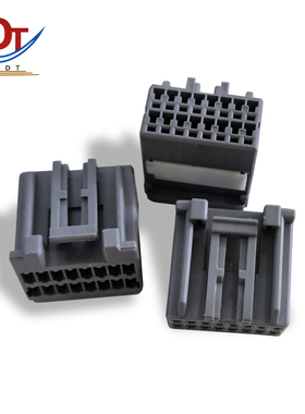 新能源汽车179054-6连接器塑料接插件国产16PIN孔电子护套胶壳