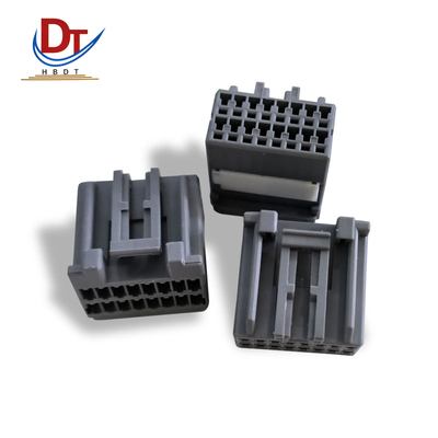 新能源汽车179054-6连接器塑料接插件国产16PIN孔电子护套胶壳