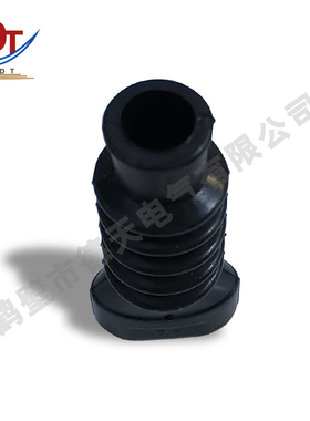 新能源汽车连接器专用XQ-04保护套黑色耐老化橡胶件耐腐蚀喇叭形