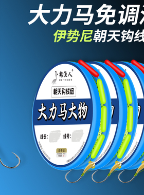 新款大力马朝天钩七星漂线组鲫鱼专用免调漂大颗粒传统野钓鱼钩