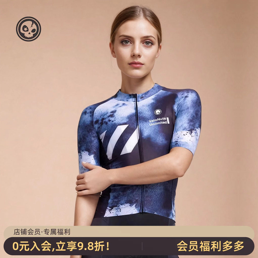 VNS小骷髅女款短袖骑行服夏季