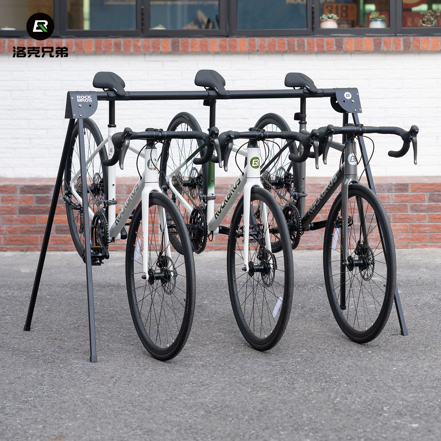 洛克兄弟自行车停车架公路车山地车支撑架展示架户外家用摆放承重