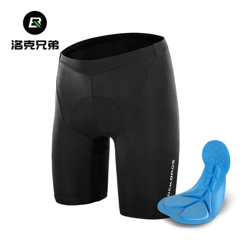 洛克兄弟夏季骑行短裤带海绵裤子