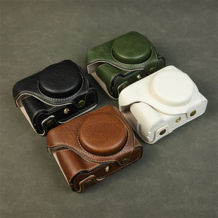 适用佳能PowerShot V1数码相机全包 v1保护皮套 v1底座开孔 外壳