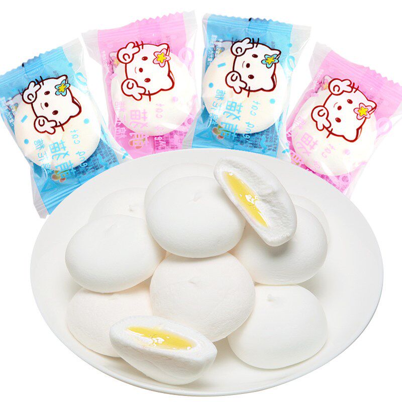 休闲夹心棉花糖棵力果
