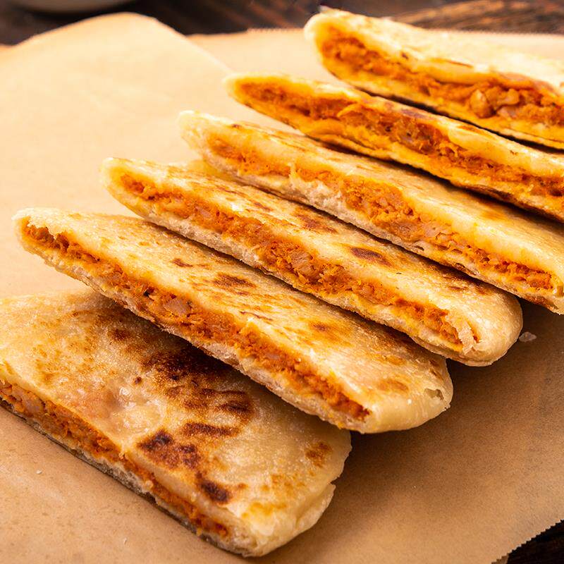 新货霍嘉牛肉馅饼10张/袋 方便速食早餐饼加热即食肉夹馍饼半成品