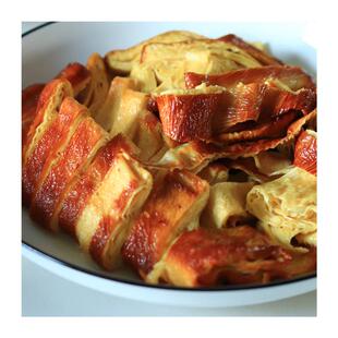 新货五香熏卤油豆皮干豆腐卷东北特产吉林千张腐竹零食豆制品素肉