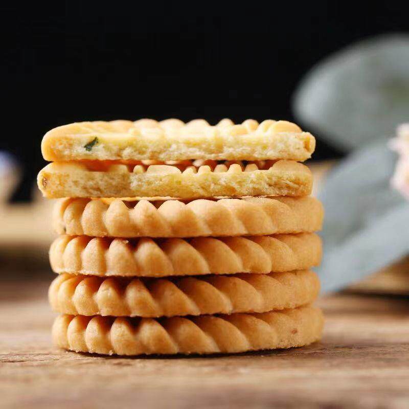 新货南通特产万年青酥性饼干老上海风味传统糕点香葱咸味饼干