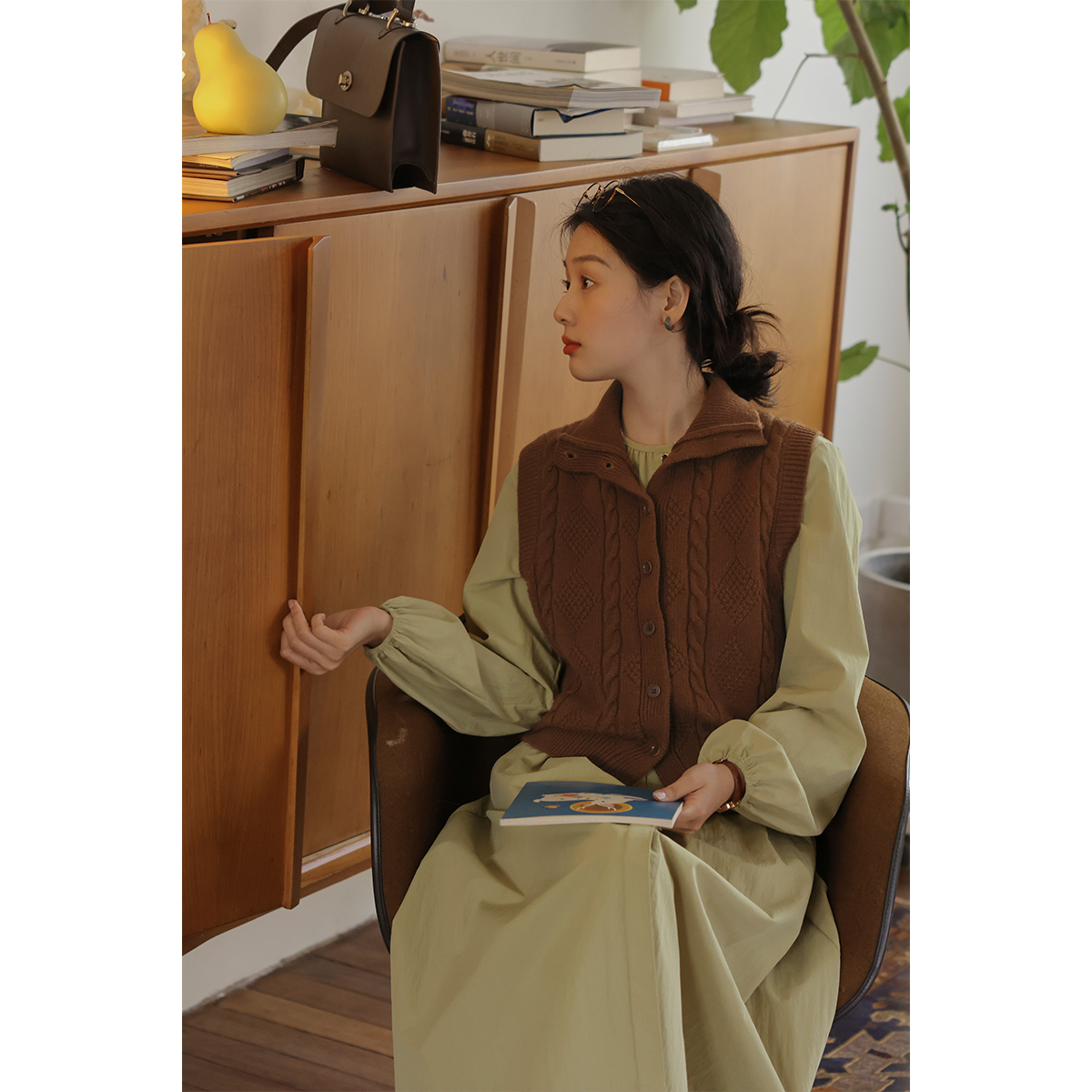 solighter高领通勤羊毛毛衣