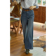 法式 宽松显瘦长裤 复古高腰直筒牛仔裤 2025新款 女秋季 solighter
