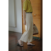 法式 宽松显瘦阔腿裤 天丝棉直筒九分裤 2025年新款 女夏季 solighter